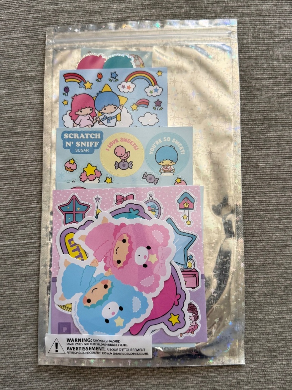 Sanrio Pipsticks Collaboration Little Twin Stars Custom Sticker Pack